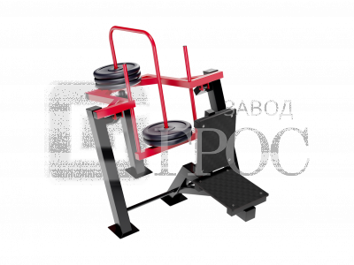 Уличный силовой тренажер для развития мышц спины с изменяемой нагрузкой из положения сидя. - фотография для сайта о Кирове